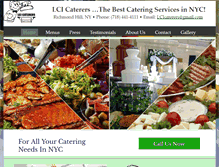 Tablet Screenshot of lcicaterers.com